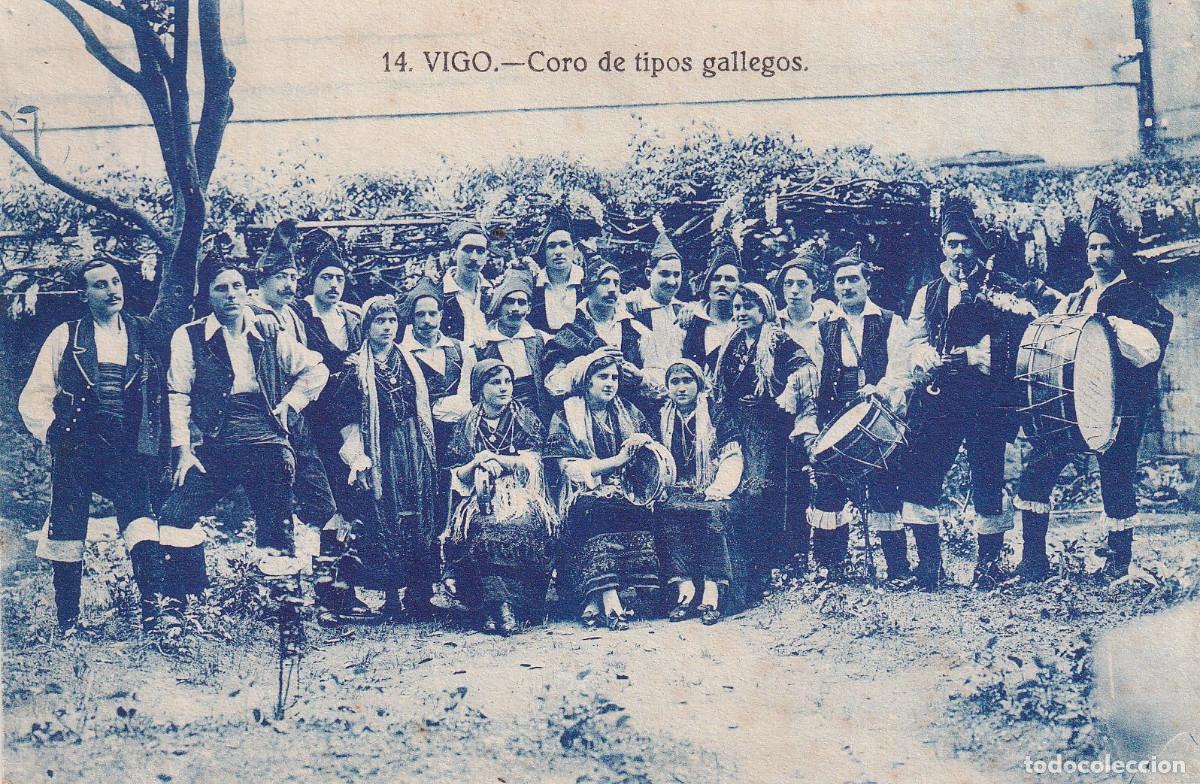 Postales: VIGO - CORO DE TIPOS GALLEGOS - Foto 1
