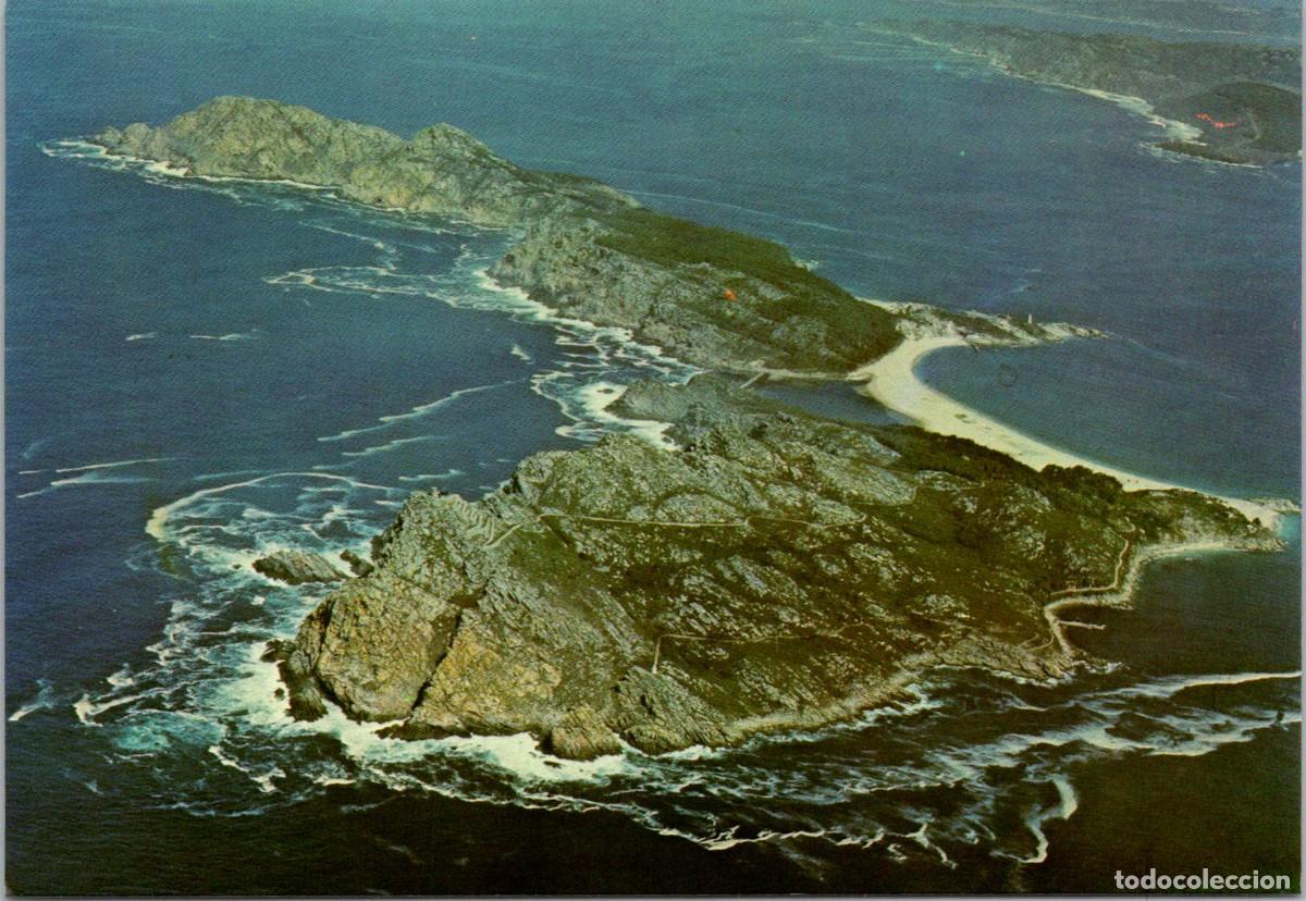 Cartes Postales: Islas C&iacute;es - R&iacute;a de Vigo - Vista a&eacute;rea - Fama 3126 - 149x102mm