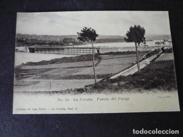 Postales: LA CORU&Ntilde;A PUENTE DEL PASAJE - Foto 1