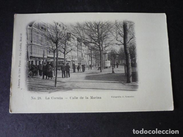 Postales: LA CORU&Ntilde;A CALLE DE LA MARINA - Foto 1