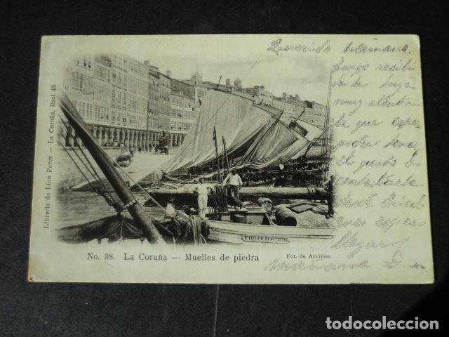 Postales: LA CORU&Ntilde;A MUELLES DE PIEDRA - Foto 1