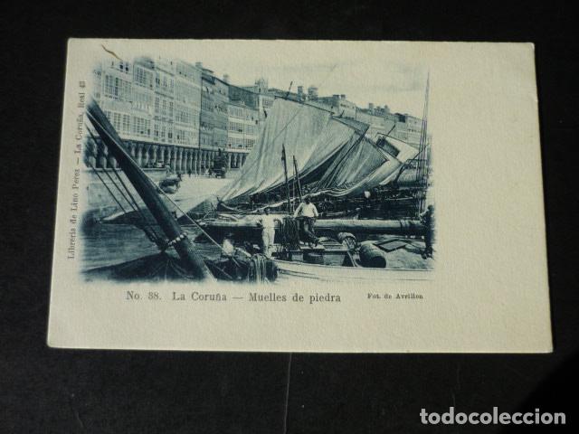 Postales: LA CORU&Ntilde;A MUELLES DE PIEDRA - Foto 1
