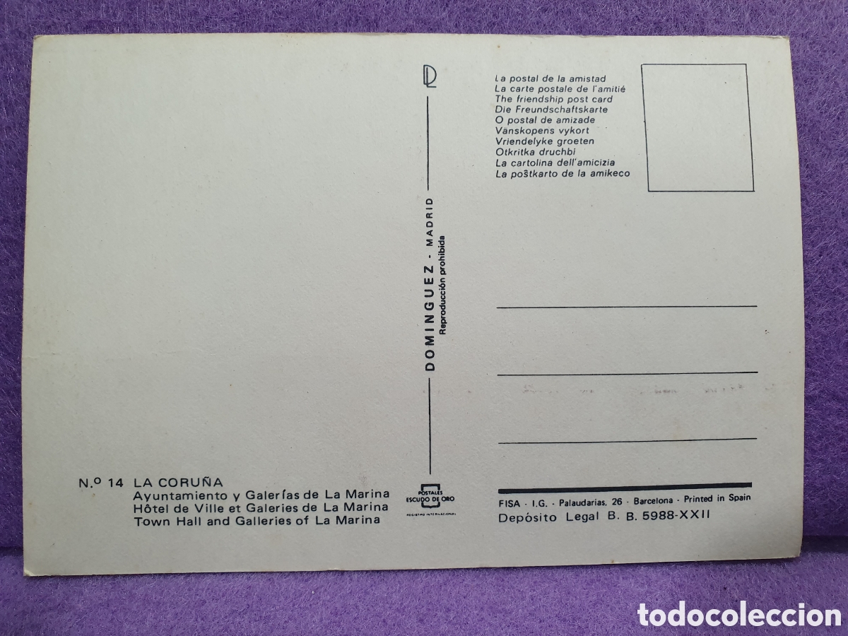 Postales: Postal La Coru&ntilde;a. (L66) - Foto 2