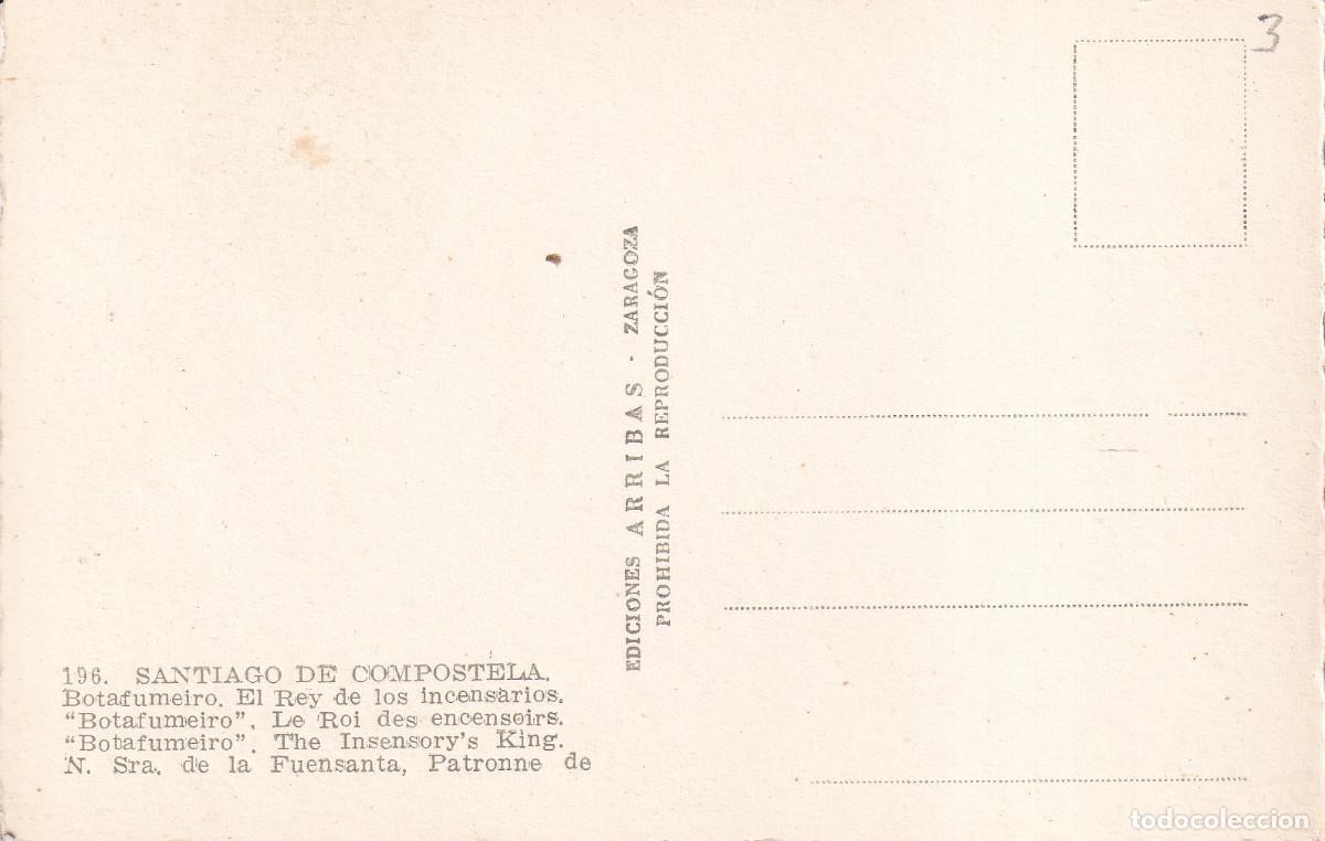 Postales: SANTIAGO DE COMPOSTELA BOTAFUMEIRO - Foto 2