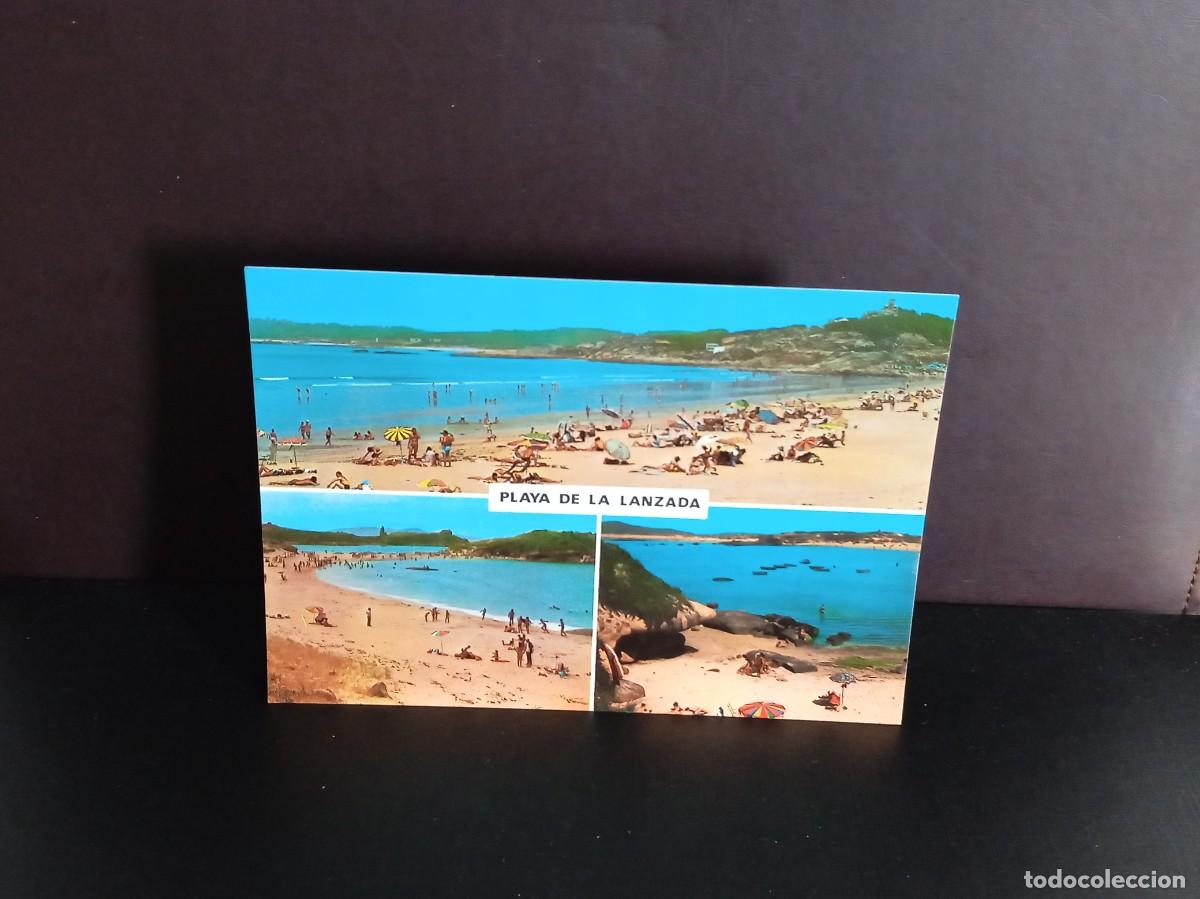 Postales: P1576 Postal 3786 Playa de la lanzada . Postales Fama