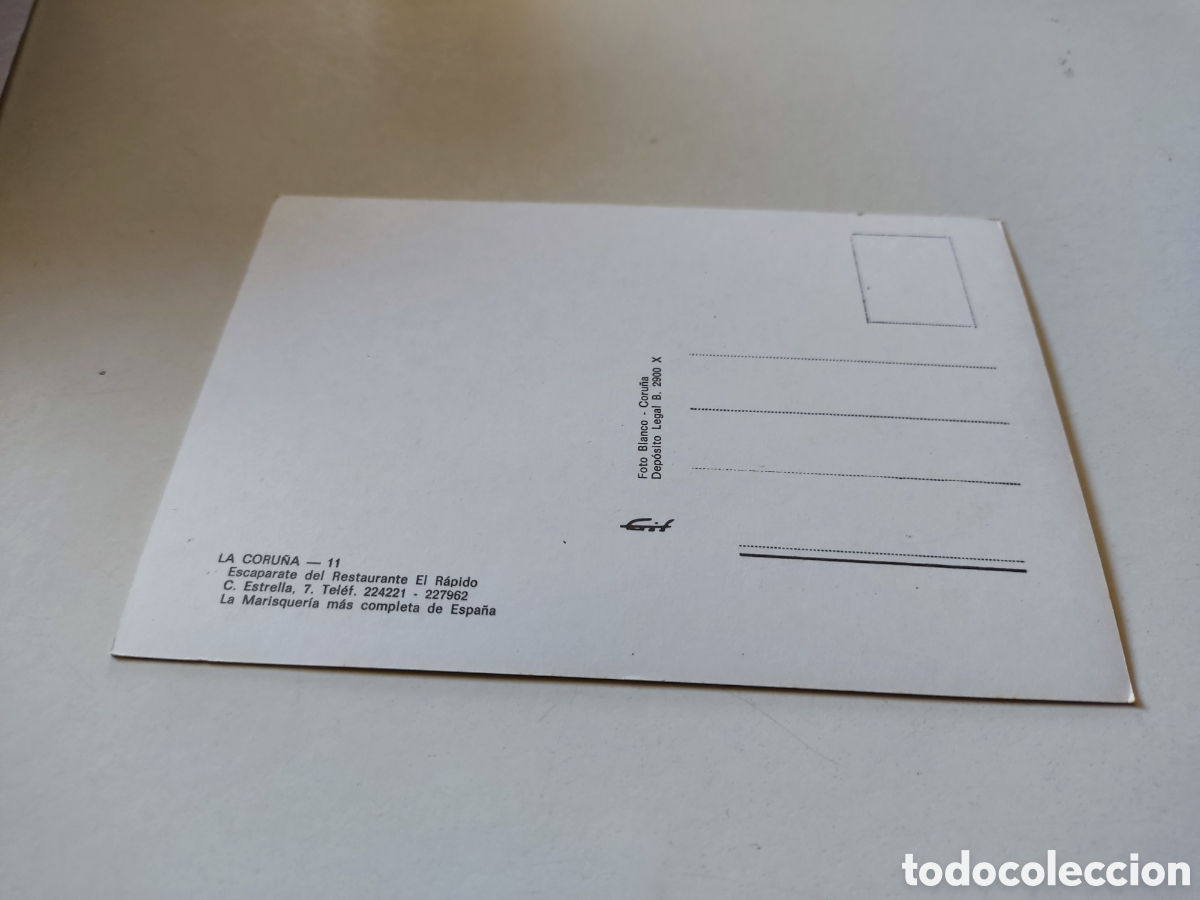 Postales: Postal restaurante el r&aacute;pido, La Coru&ntilde;a - Foto 2