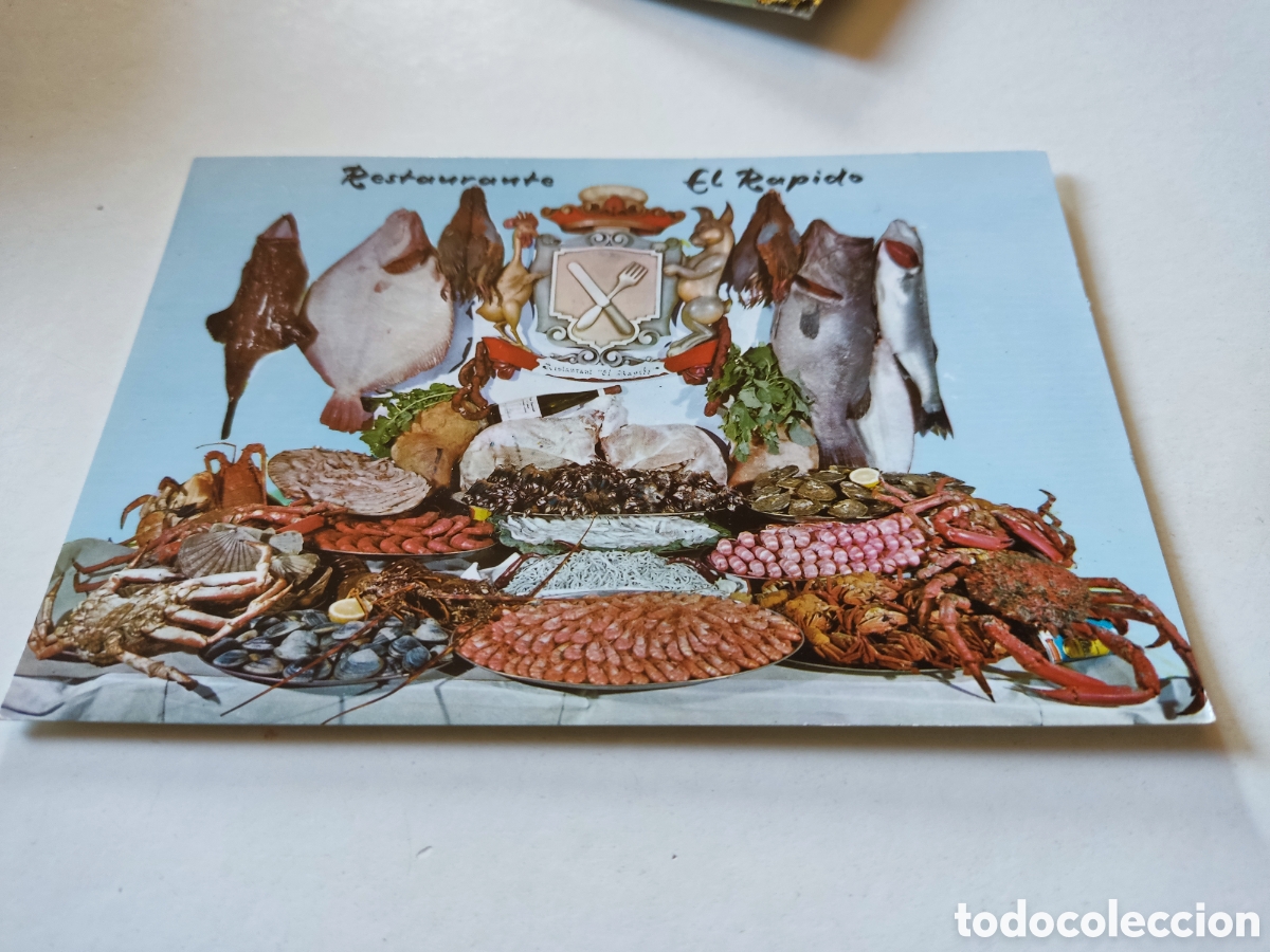Postales: Postal escaparate restaurante El R&aacute;pido, La Coru&ntilde;a - Foto 1