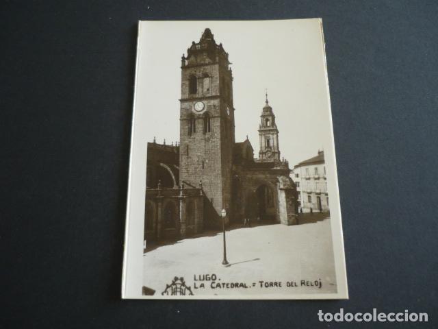 Postales: LUGO LA CATEDRAL TORRE DEL RELOJ - Foto 1