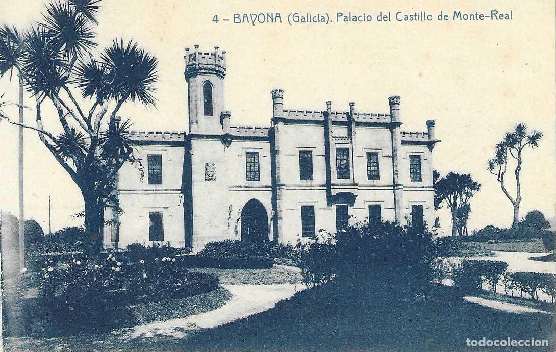 Postales: BAYONA (GALICIA) - 4. PALACIO DEL CASTILO DE MONTE-REAL - FOTO. THOMAS. BARCELONA - S/C