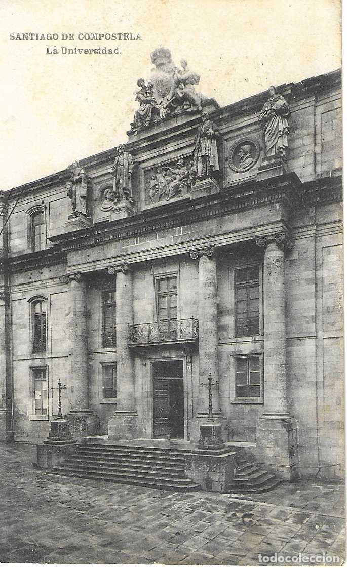 Postales: SANTIAGO DE COMPOSTELA - LA UNIVERSIDAD - CIRCULADA 1922