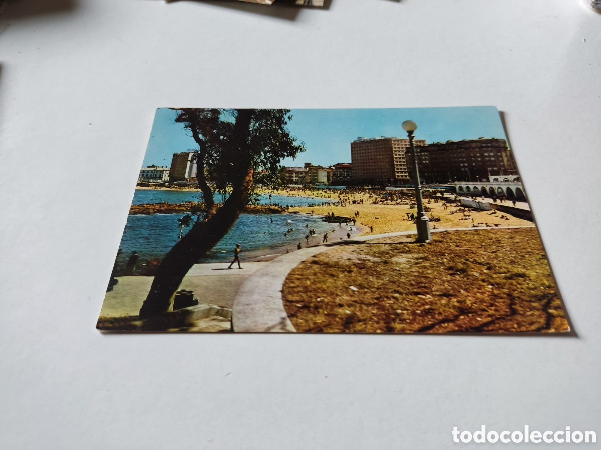 Postales: Postal La Coru&ntilde;a playa de Riazor - Foto 1