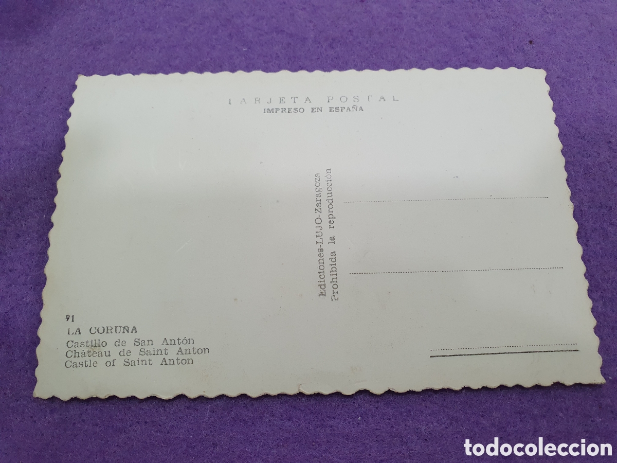 Postales: Postal La Coru&ntilde;a. Castillo de S. Anton. (L61) - Foto 2