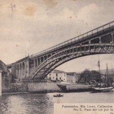 Cartoline: PONTEVEDRA, RIO LEREZ, PASO DEL RIO POR LA BARCA. ED. J. PINTOS Nº A-2. CIRCULADA EN 1912
