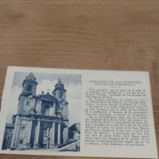 Postales: CONVENTO DE SAN FRANCISCO SANTIAGO COMPOSTELA EDICCIONES CAYON MADRID