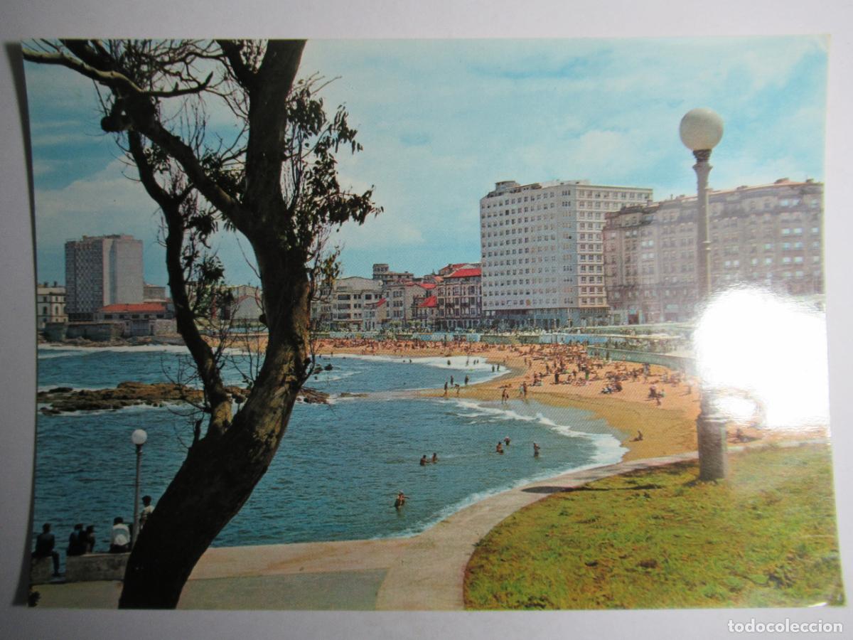 Postales: La Coru&ntilde;a - Playa de Riazor - Foto 1