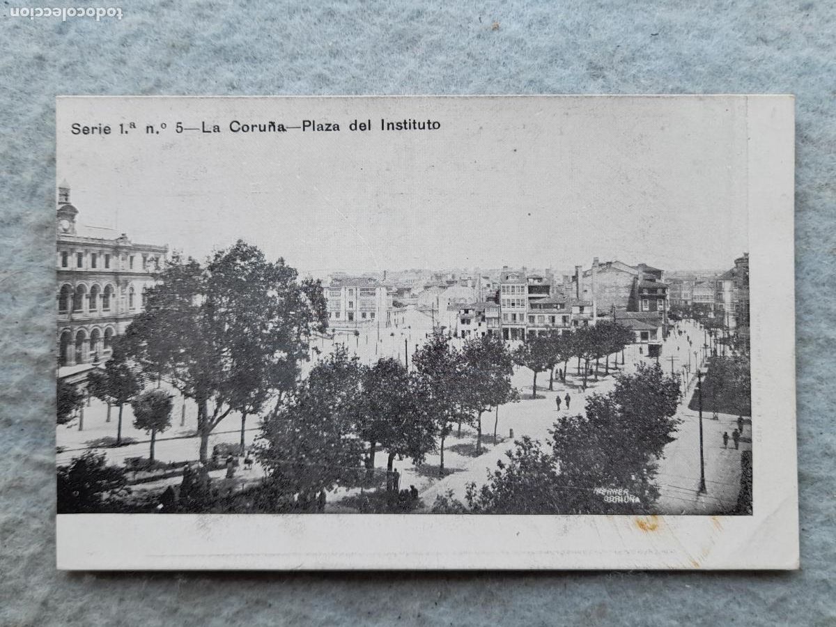 Postales: La Coru&ntilde;a. Plaza del Instituto. - Foto 1