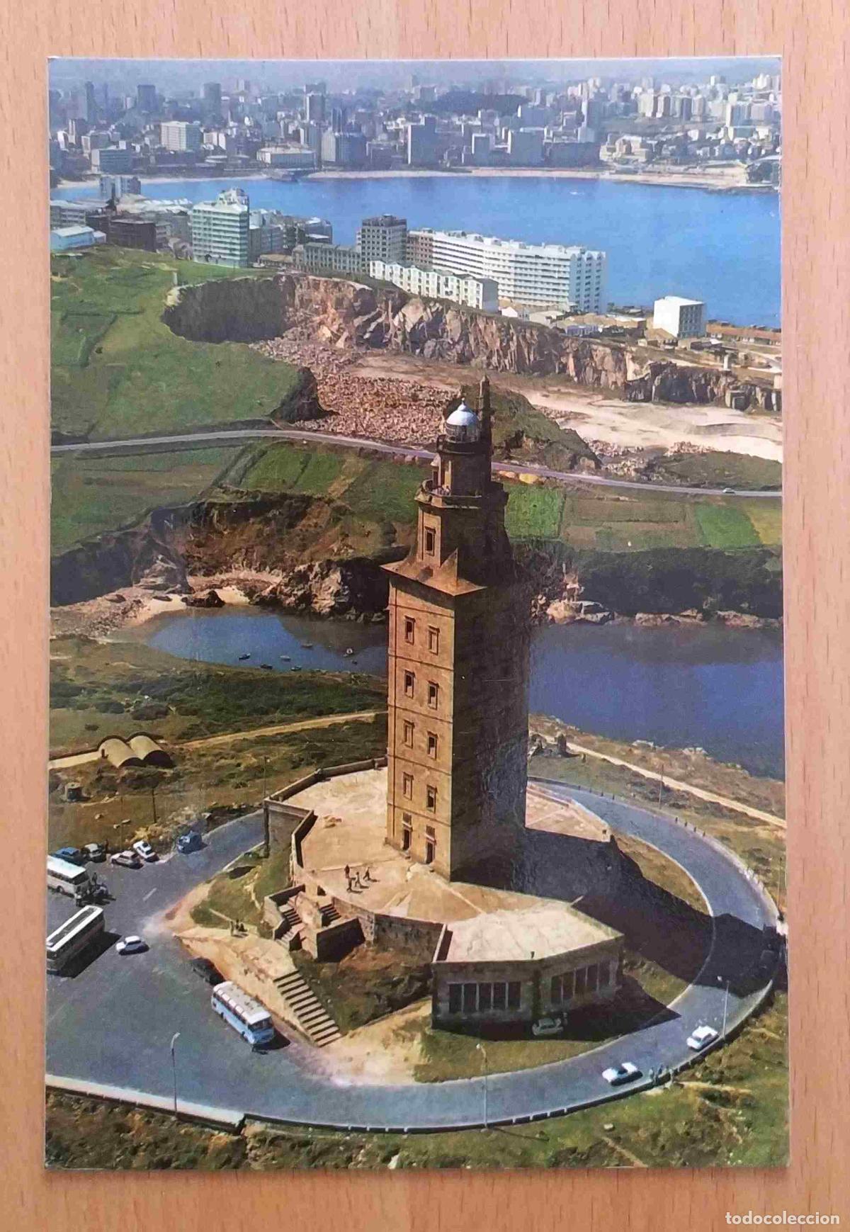 Postales: postal 3263 La Coru&ntilde;a Torre de H&eacute;rcules - A&eacute;rea - Foto 1