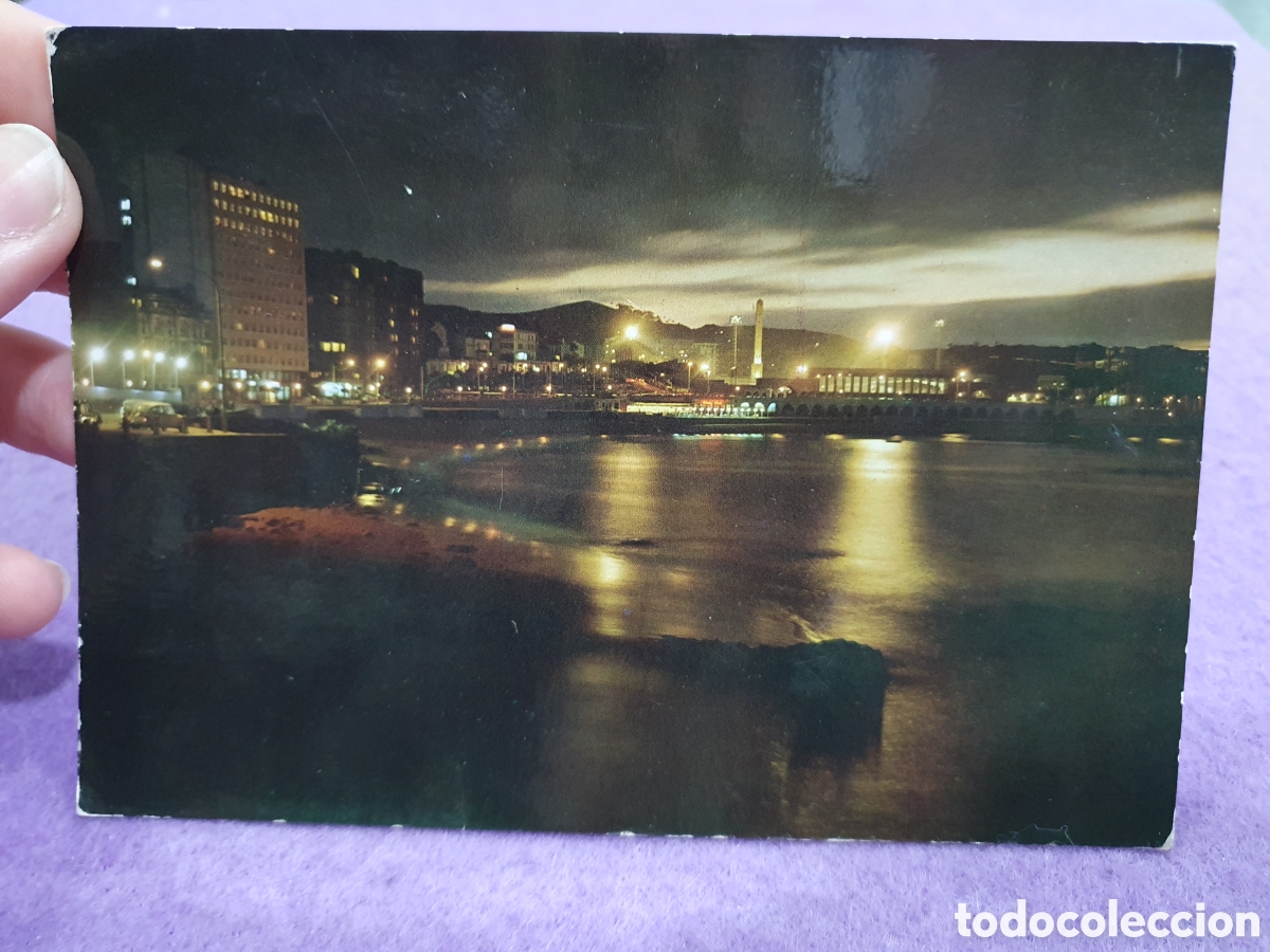 Postales: Postal Coru&ntilde;a. Playa de Riazor. (L68) - Foto 1