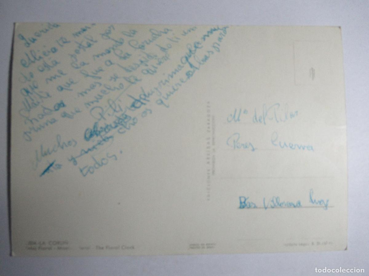 Postales: La Coru&ntilde;a - Reloj Floral - Foto 2