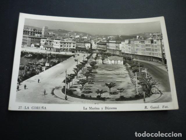 Postales: LA CORU&Ntilde;A LA MARINA Y DARSENA - Foto 1