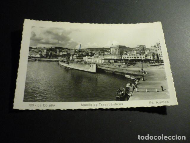 Postales: LA CORU&Ntilde;A MUELLE DE TRASATLANTICOS - Foto 1