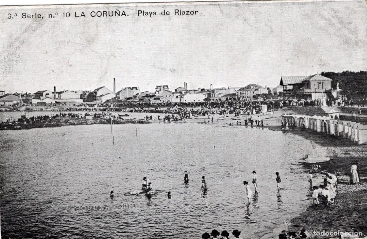 Postales: LA CORU&Ntilde;A. PLAYA DE RIAZOR - Foto 1