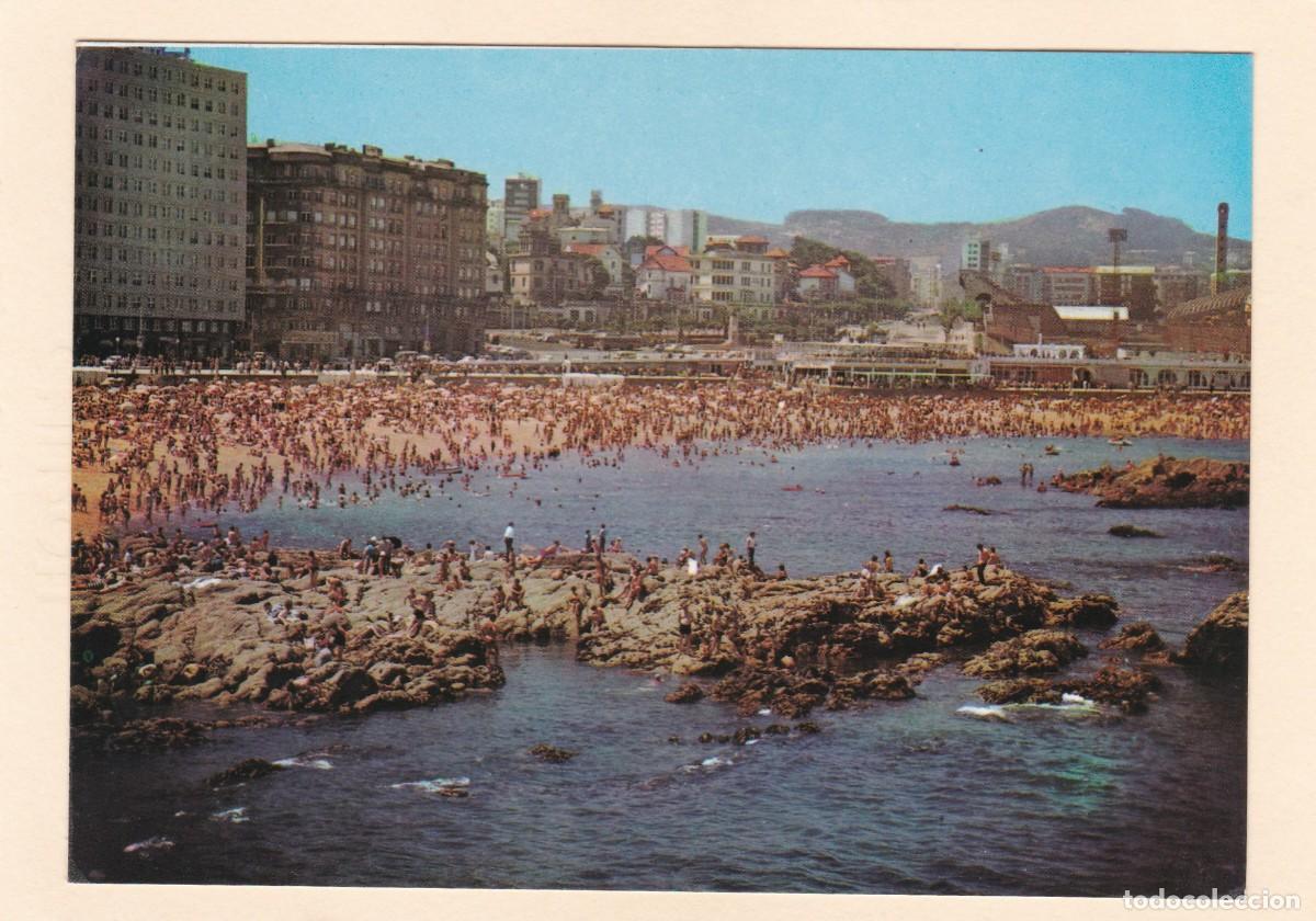 Postales: LA CORU&Ntilde;AS. PLAYA DE RIAZOR (1970) - Foto 1