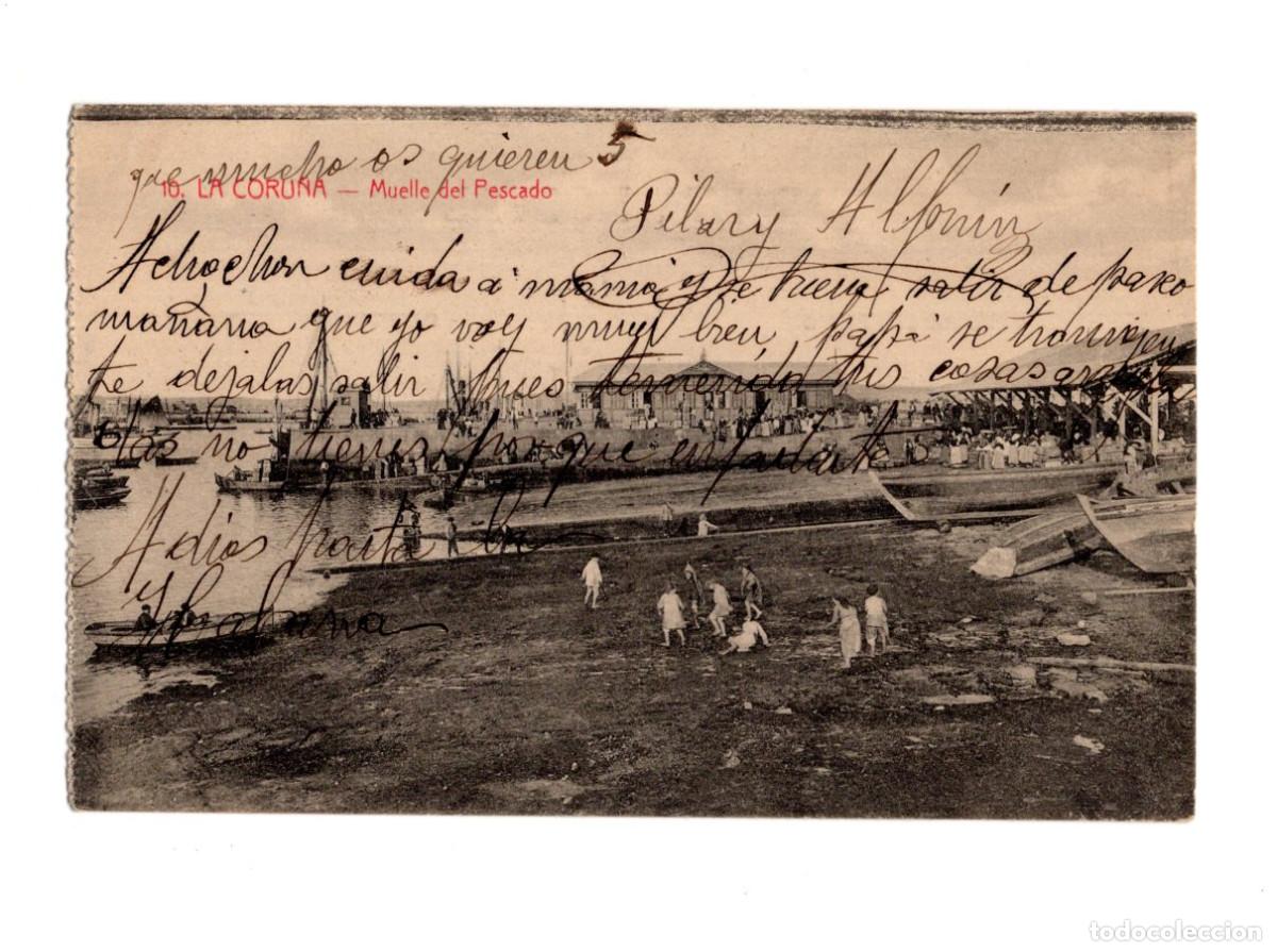 Postales: LA CORU&Ntilde;A.- MUELLE DEL PESCADO. - Foto 1