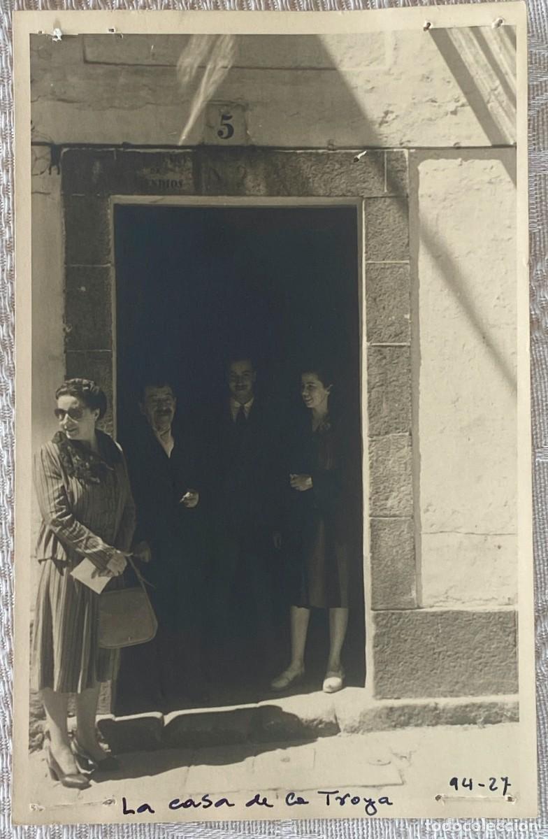 Cartes Postales: ANTIGUA FOTOGRAFIA DE LA ASA DE LA TROYA, DE SANTIAGO DE COMPOSTELA 1946, TAMA&Ntilde;O POSTAL MIDE 14 X 9