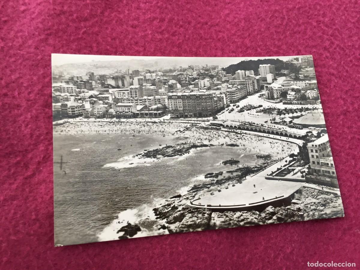 Postales: POSTAL DE LA CORU&Ntilde;A - VISTA DE LA PLAYA DE RIAZOR - Foto 1