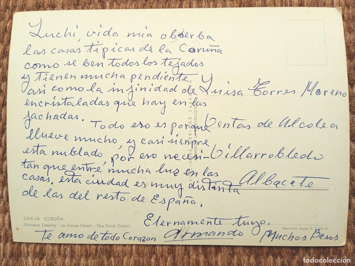 Postales: LA CORU&Ntilde;A - DARSENA - ED. ARRIBAS - Foto 2