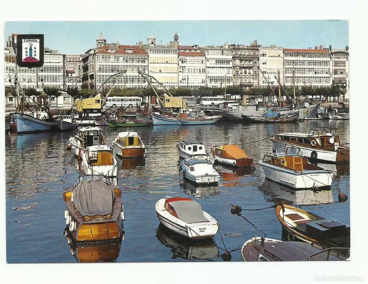 Postales: ❤️ Postal 48 - La Coru&ntilde;a, D&aacute;rsena, 1963 - Foto 1