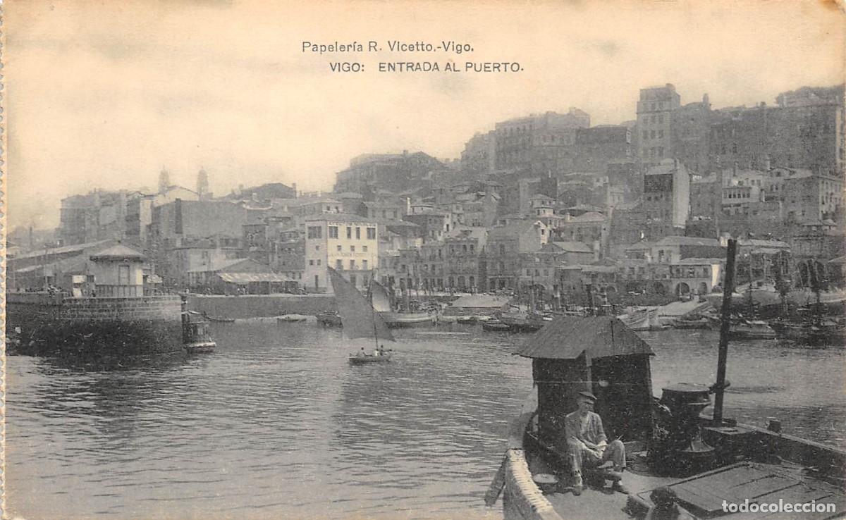Postales: VIGO.- ENTRADA AL PUERTO - Foto 1