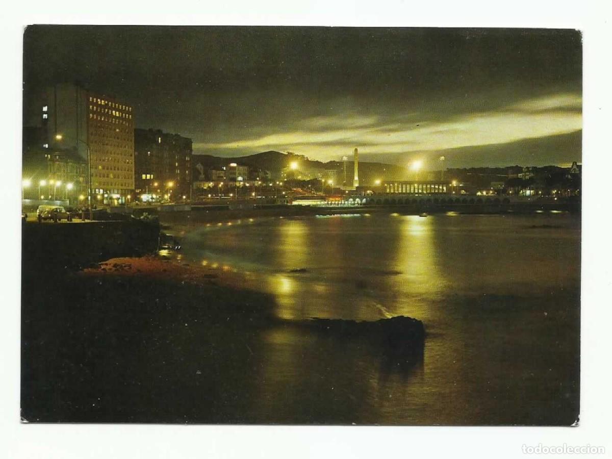 Postales: Postal 2043 de La Coru&ntilde;a: Playa de Riazor en 1951 - Foto 1