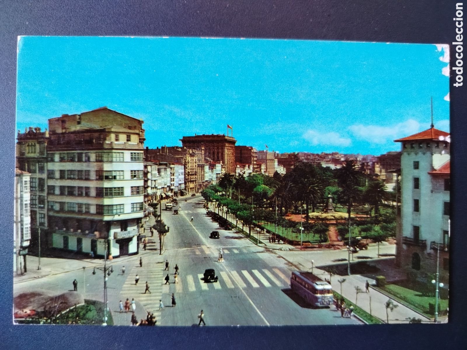 Postales: POSTAL LA CORU&Ntilde;A - AVDA DE LA MARINA - Foto 1