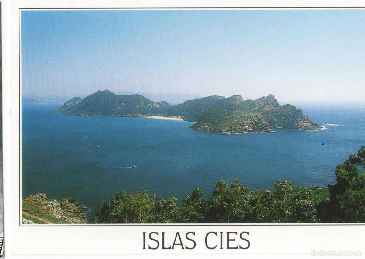 Postkarten: Islas Cies-Pontevedra-escrita-