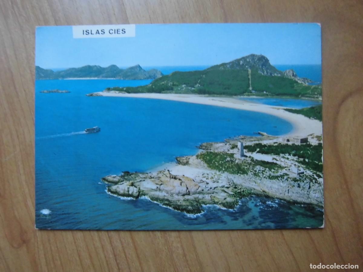 Postkarten: POSTAL ISLAS C&Iacute;ES R&Iacute;A DE VIGO VISTA A&Eacute;REA POSTALES FAMA