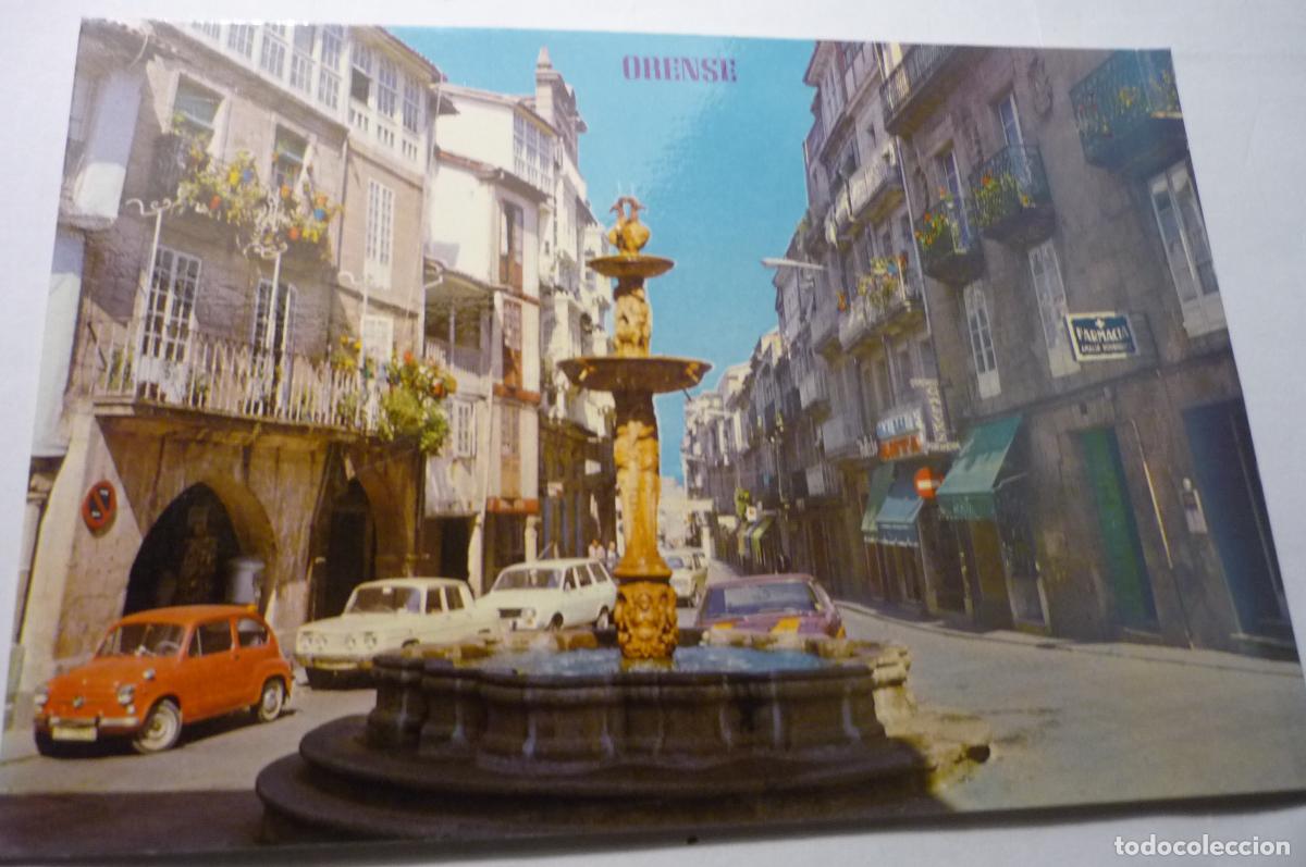 Postales: postal orense.-`l.hierro coches cm
