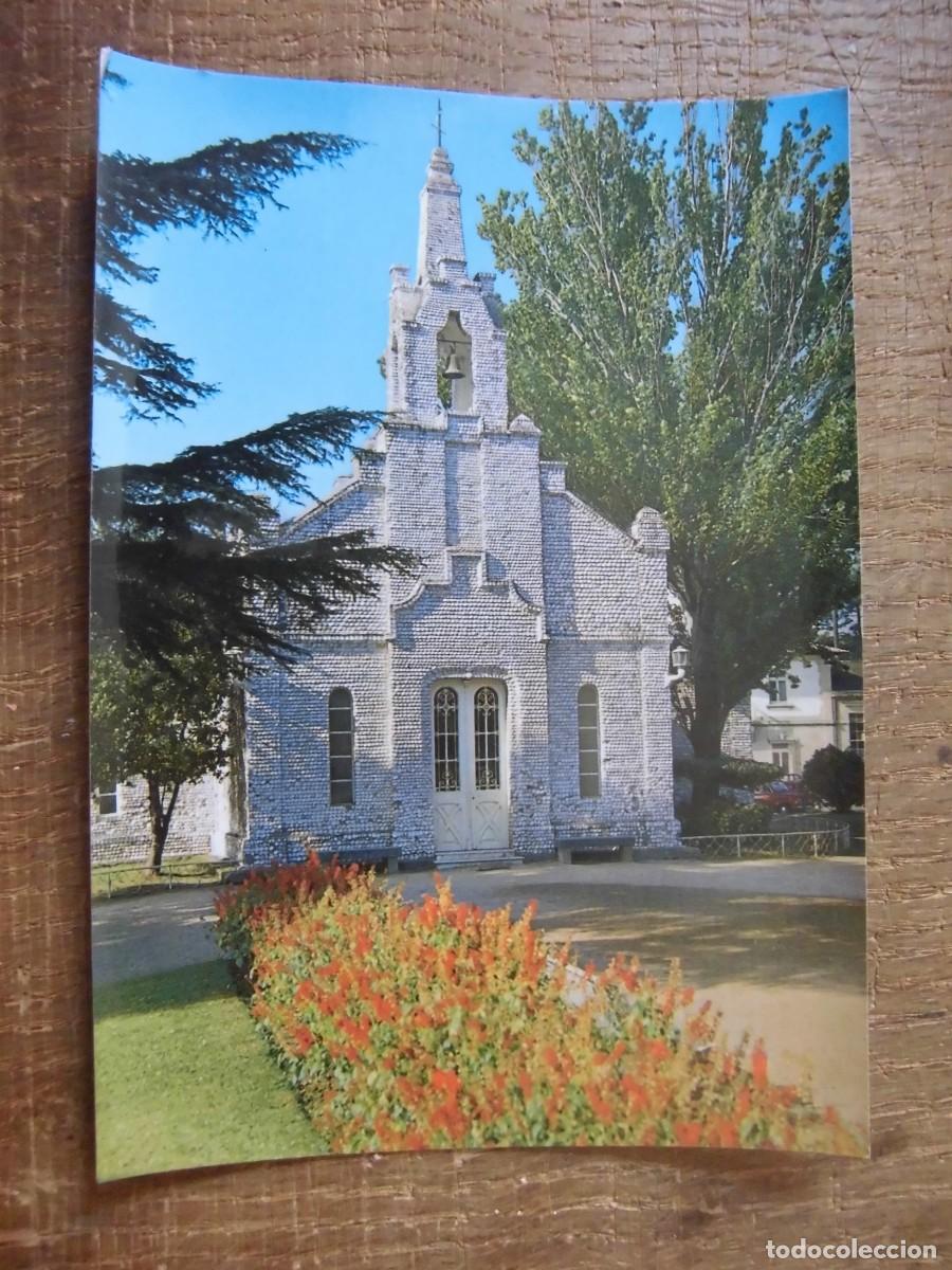 Cartes Postales: POSTAL ISLA DE LA TOJA CAPILLA Y JARDINES EDICIONES ARRIBAS