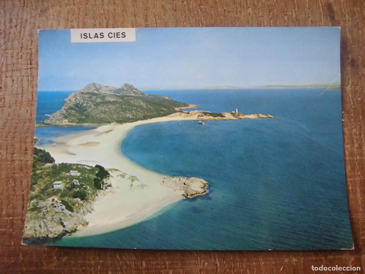 Postkarten: POSTAL ISLAS C&Iacute;ES R&Iacute;A DE VIGO VISTA A&Eacute;REA POSTALES FAMA