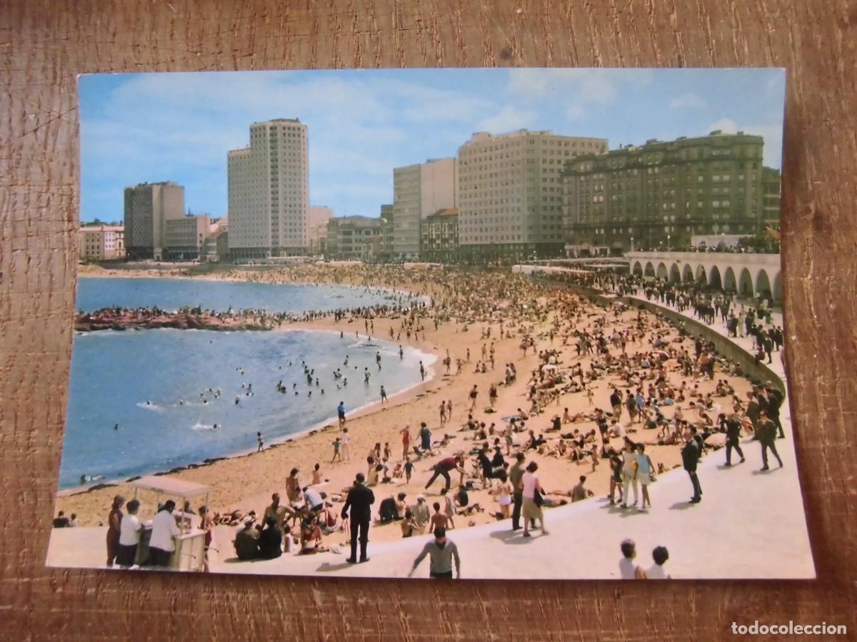 Postales: POSTAL LA CORU&Ntilde;A PLAYA DE RIAZOR EDICIONES ALARDE - Foto 1