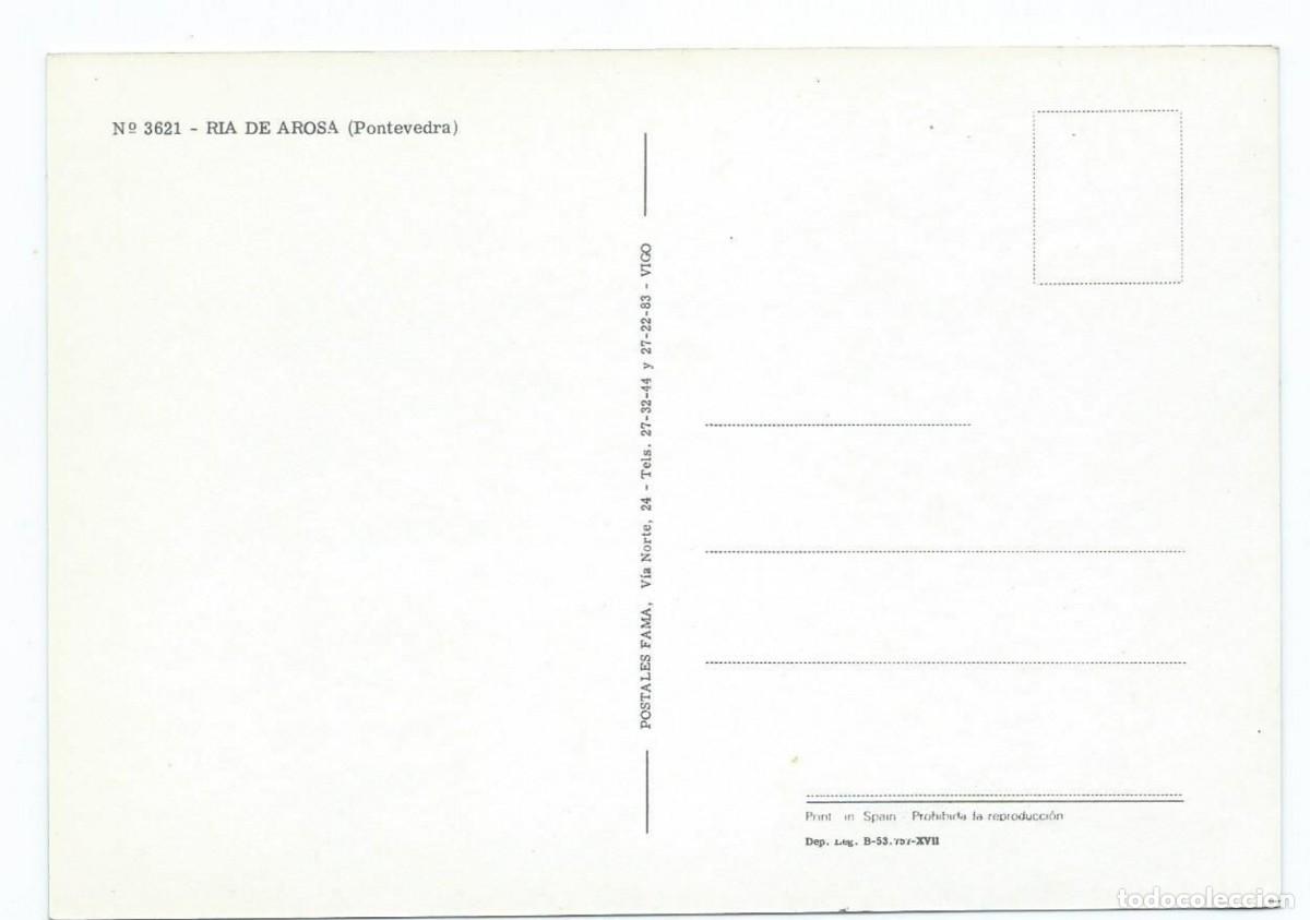 Postales: RIA DE AROSA.- PONTEVEDRA - Foto 2