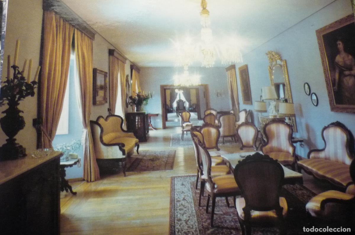 Postales: postal pazo de mari&ntilde;an bergondo salon rosa cm
