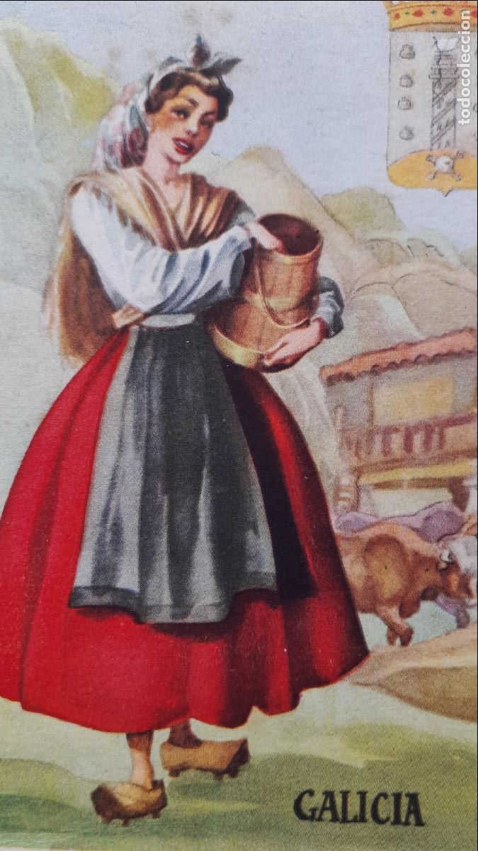 Postales: Galicia. Traje Regional. - Foto 2