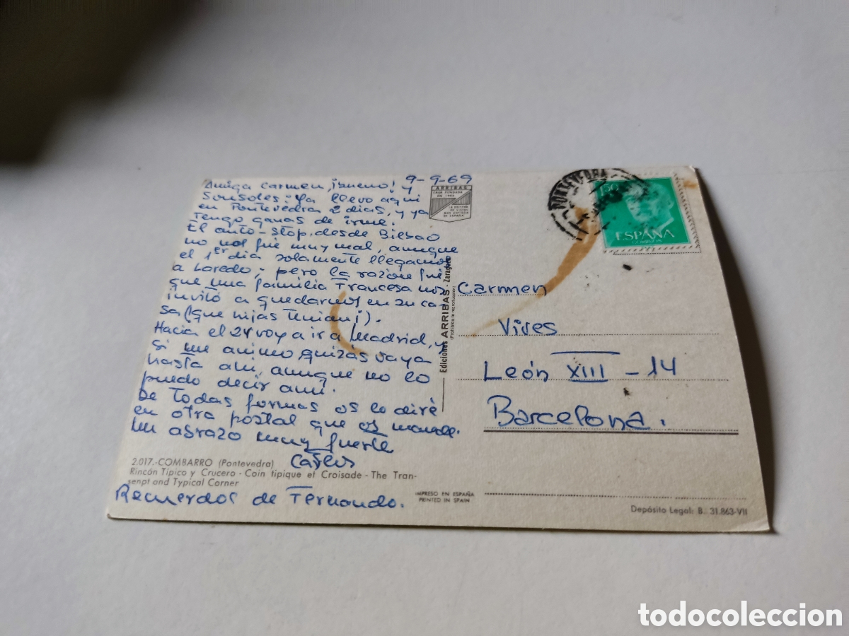 Postales: Postal combarro Pontevedra - Foto 2