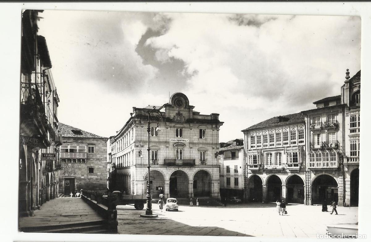 Postkarten: plaza mayor orense escrita