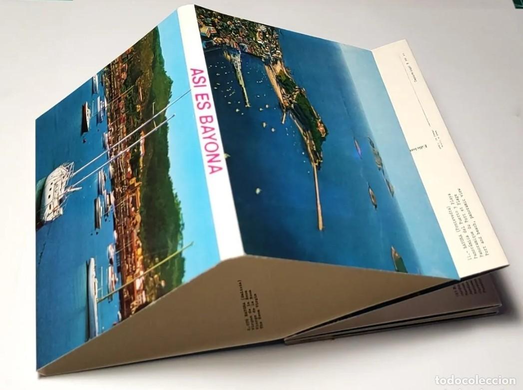 Postkarten: Libro bloc AS&Iacute; ES BAYONA, PLAZA FUERTE Y MARINERA. 10 Postales acorde&oacute;n antiguas sin circular.