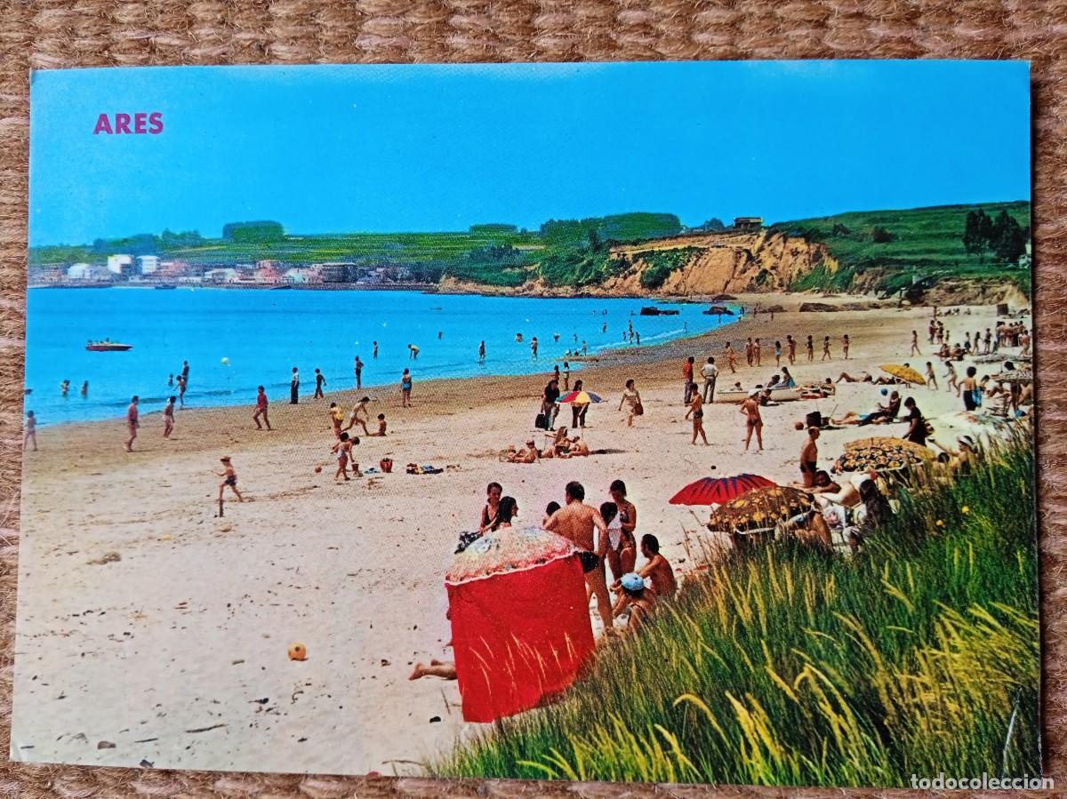Postkarten: ARES - EL FERROL - CORU&Ntilde;A - PLAYA DE SESELLE - ED. PARIS