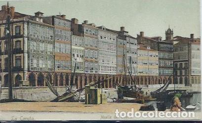 Postales: LA CORU&Ntilde;A - MUELLE DEL TEATRO - Foto 1