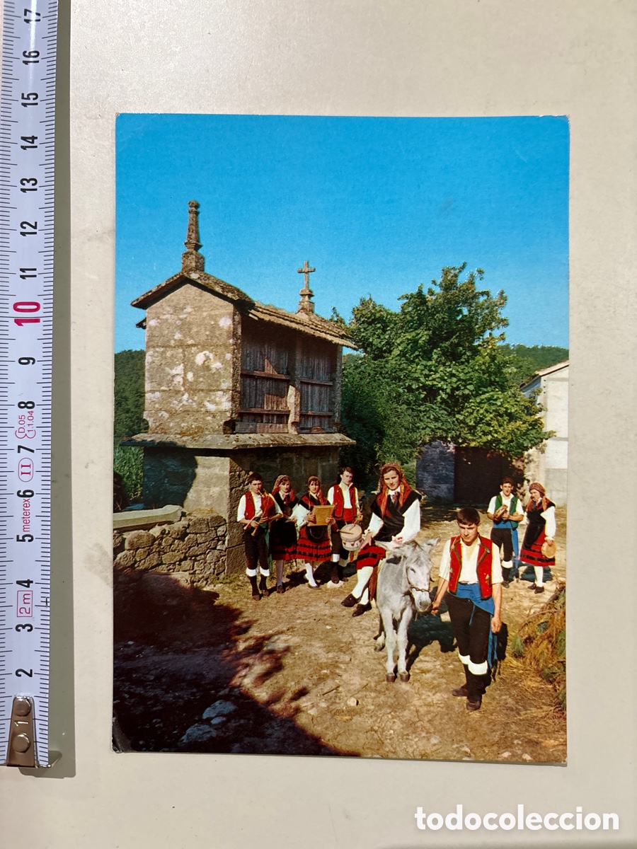 Postkarten: POSTAL. GALICIA. FOLKLORE GALLEGO. DE REGRESO DE LA ROMER&Iacute;A. ED. ALARDE. 28 ABRIL 1965.